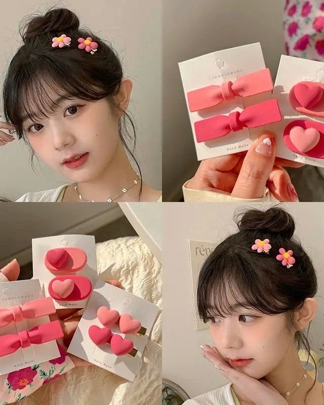 Cute Korean Hairpins- pack of two