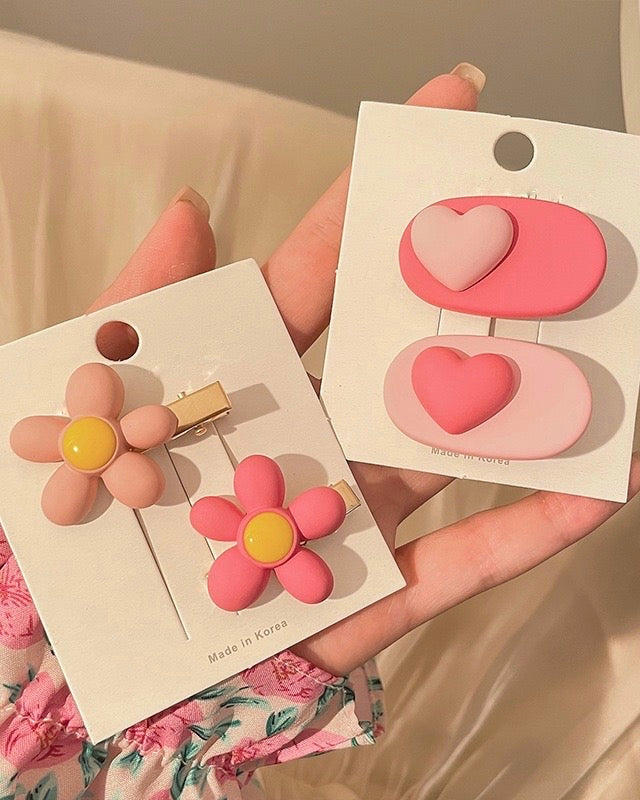 Cute Korean Hairpins- pack of two