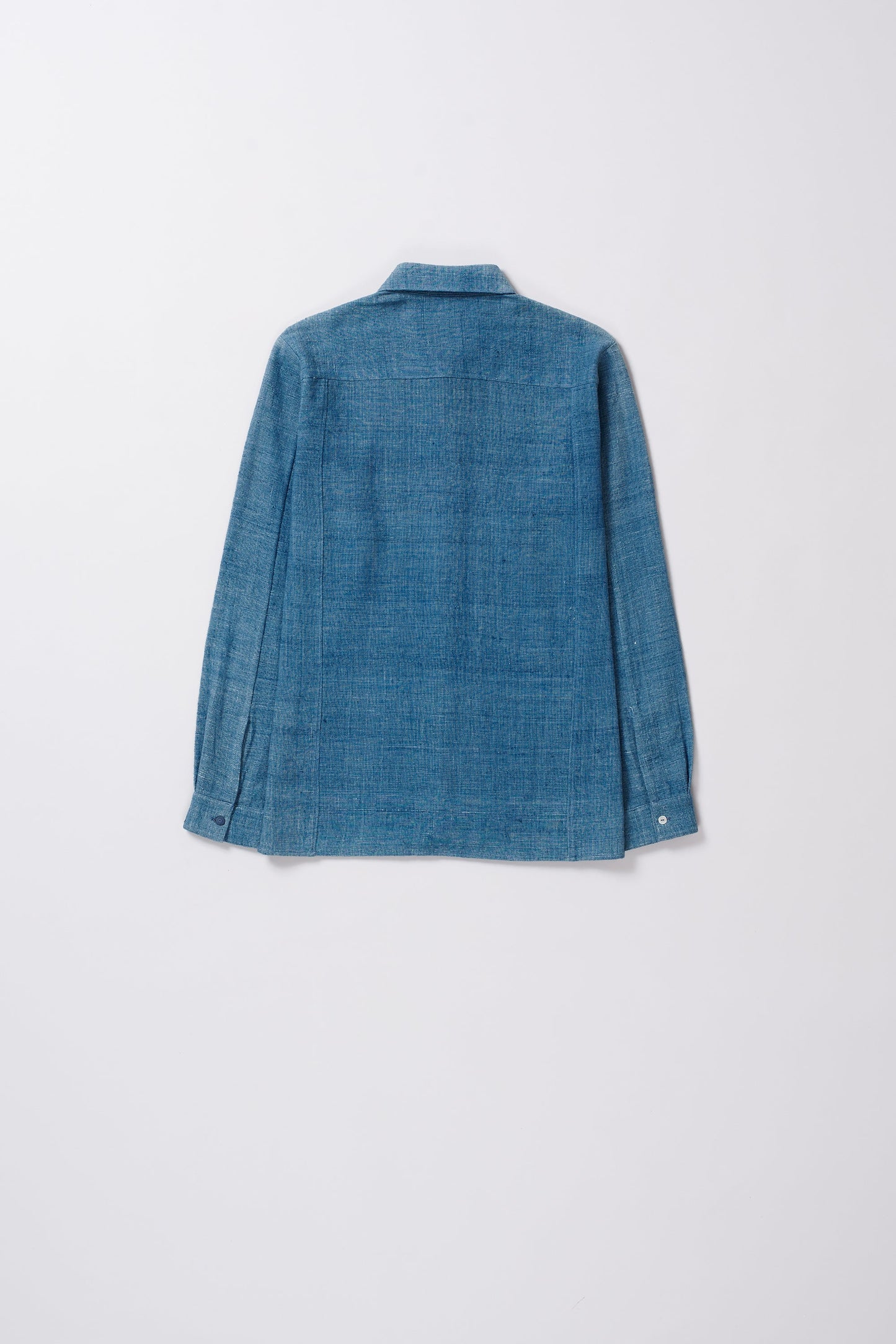 INDIGO ORGANIC COTTON SHIRT IN TANGALIYA WEAVE