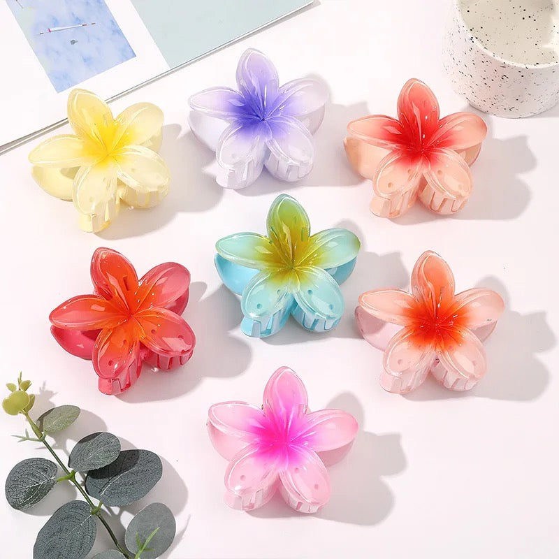 Pinteresty Floral Claw Clips -medium small